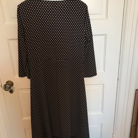 Michael Kors Polka Dot Brown Dress sz 12. - Picture 5 of 10